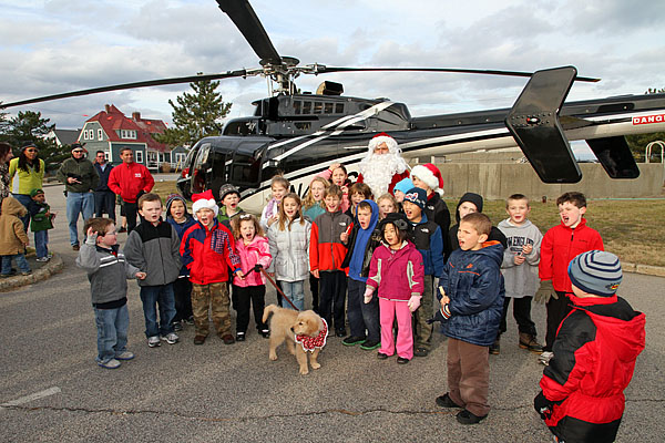 flying santa